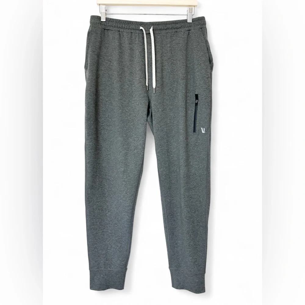 Vuori Men’s Sunday Performance Gray Jogger Pants - Size Large